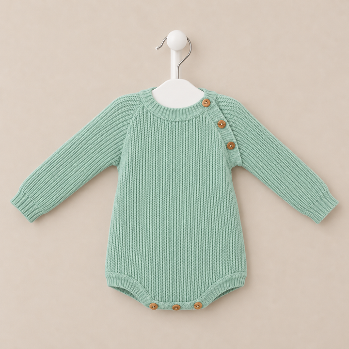 Mabel & Fox - Knitted Romper - Green