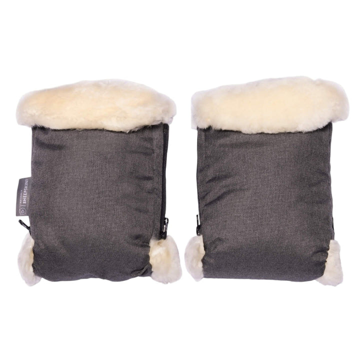 Naturally Sheepskins - Deluxe Stroller Mittens - Grey