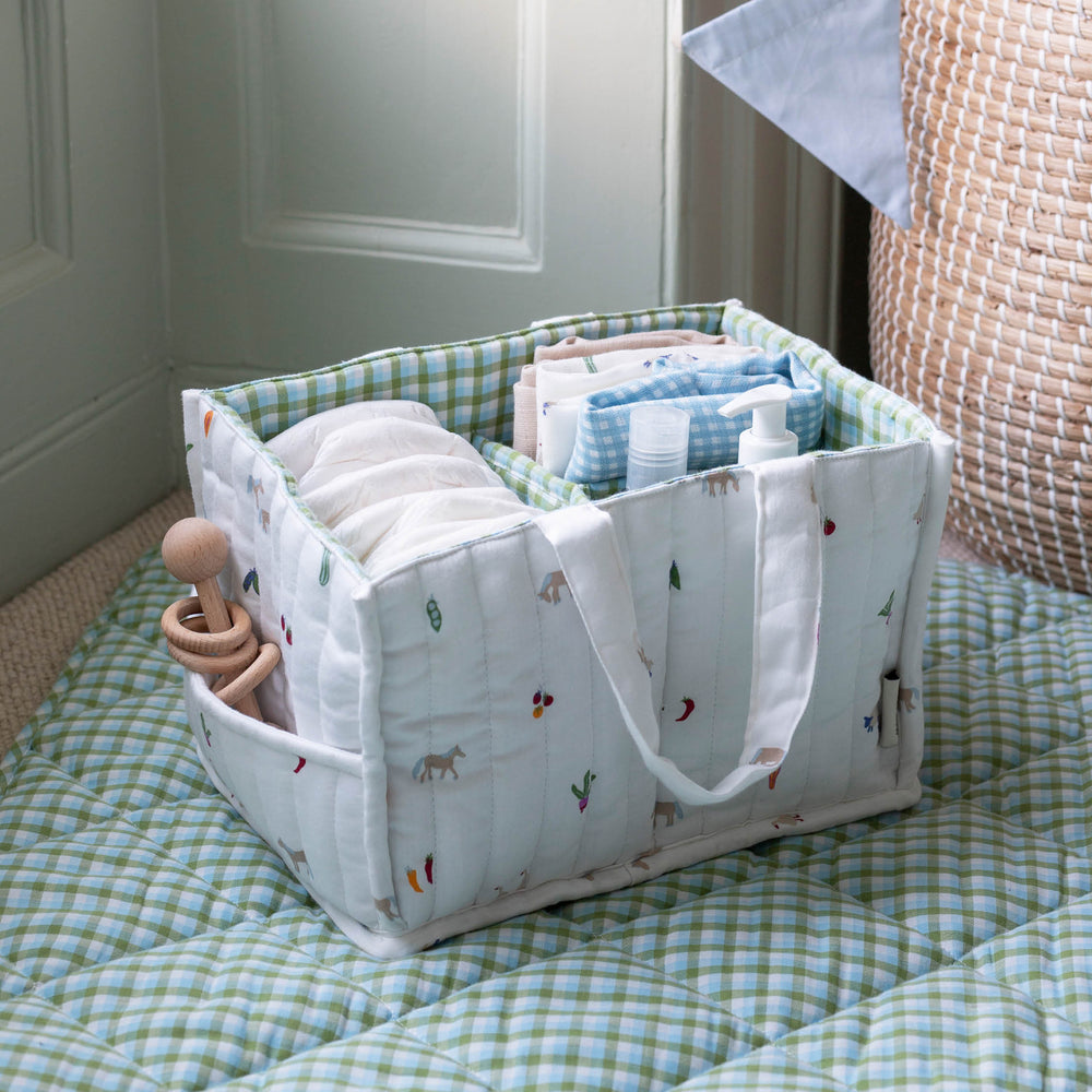 Avery Row - Nappy Caddy - Little Farm - Mabel & Fox
