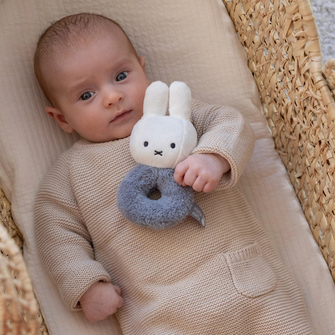 Miffy - Rattle - Fluffy Blue