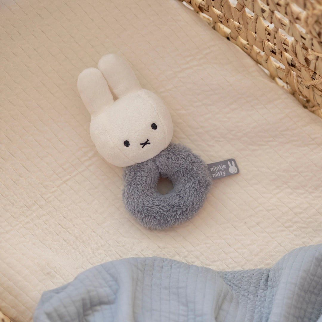 Miffy - Rattle - Fluffy Blue