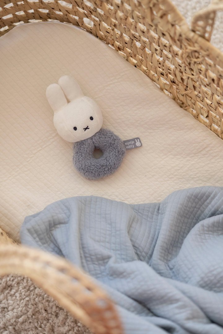 Miffy - Rattle - Fluffy Blue