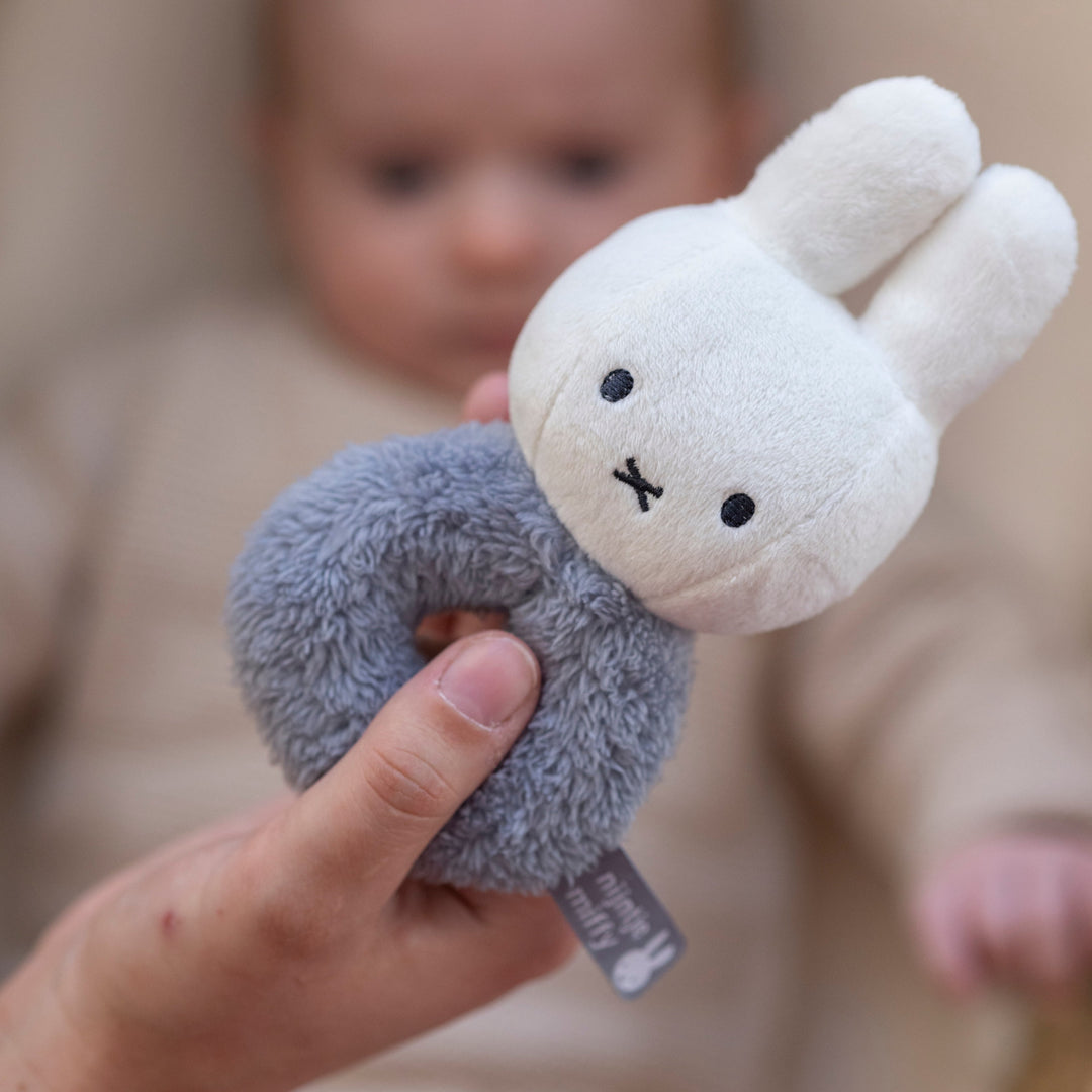 Miffy - Rattle - Fluffy Blue