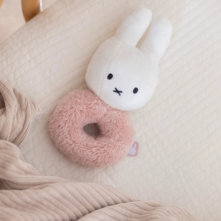 Miffy - Rattle - Fluffy Pink