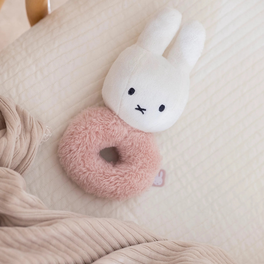 Miffy - Rattle - Fluffy Pink