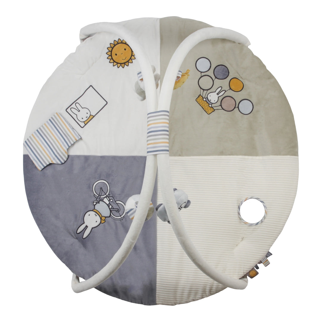 Miffy Play Mat with Bow Fluffy Blue Mabel Fox