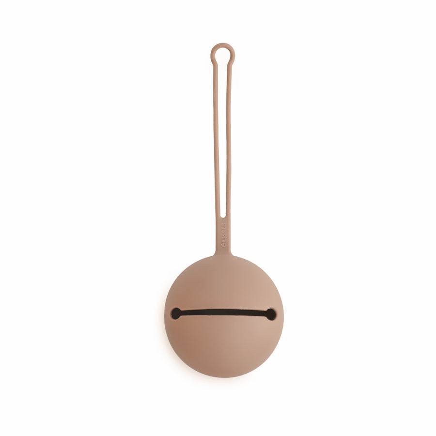Mushie - Silicone Pacifier Case - Natural - Mabel & Fox