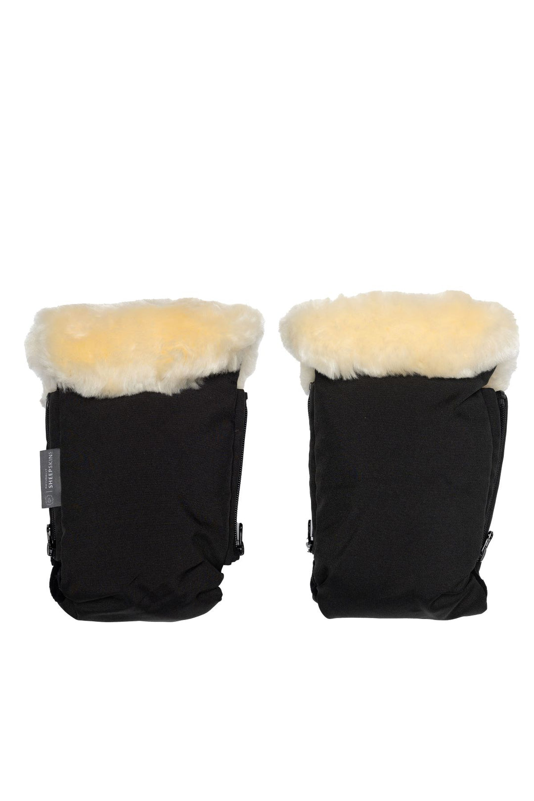 Naturally Sheepskins - Deluxe Stroller Mittens - Black