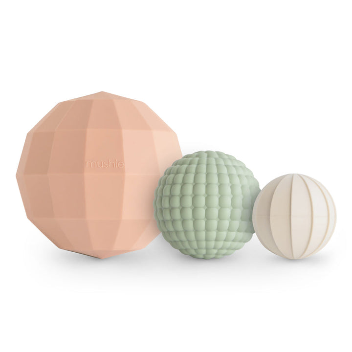 Mushie - Nesting Spheres Sensory Toy -Blush