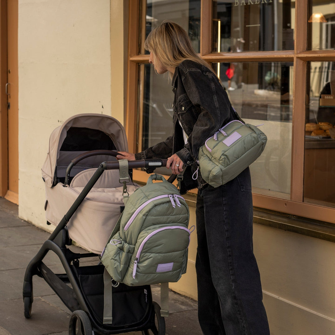 Avery Row - Pram Organiser Bag - Olive Green