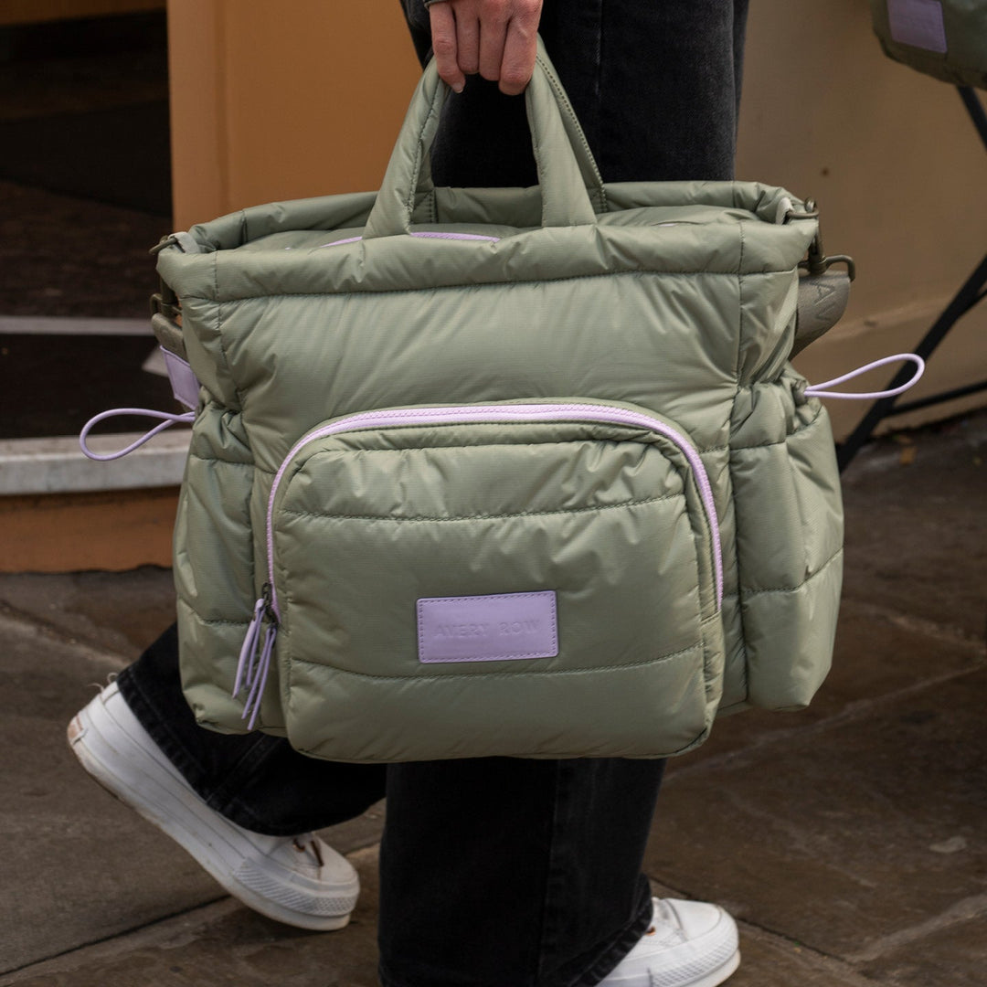 Avery Row - Baby Changing Tote Bag - Olive Green
