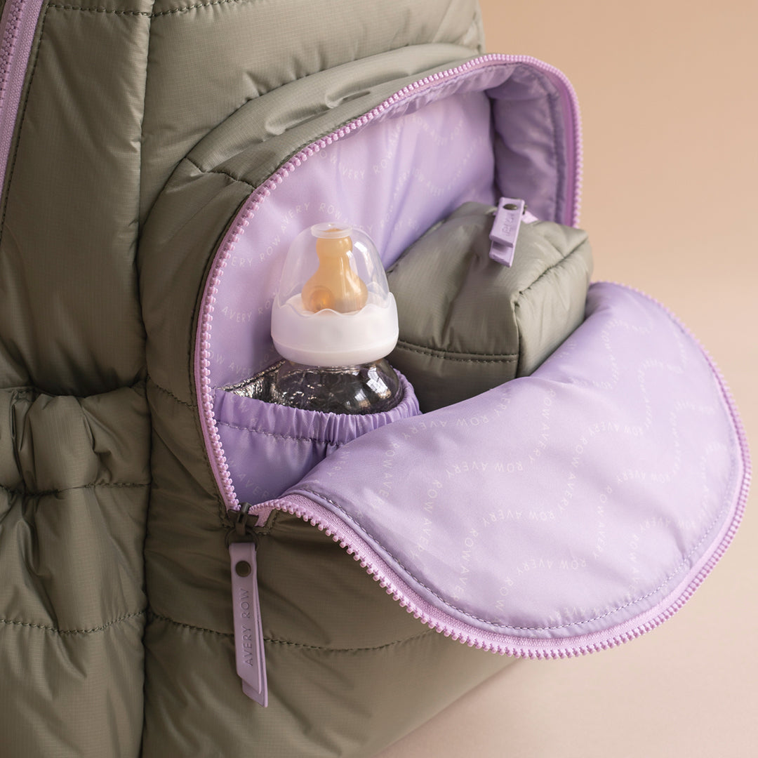 Avery Row - Baby Changing Backpack - Olive Green