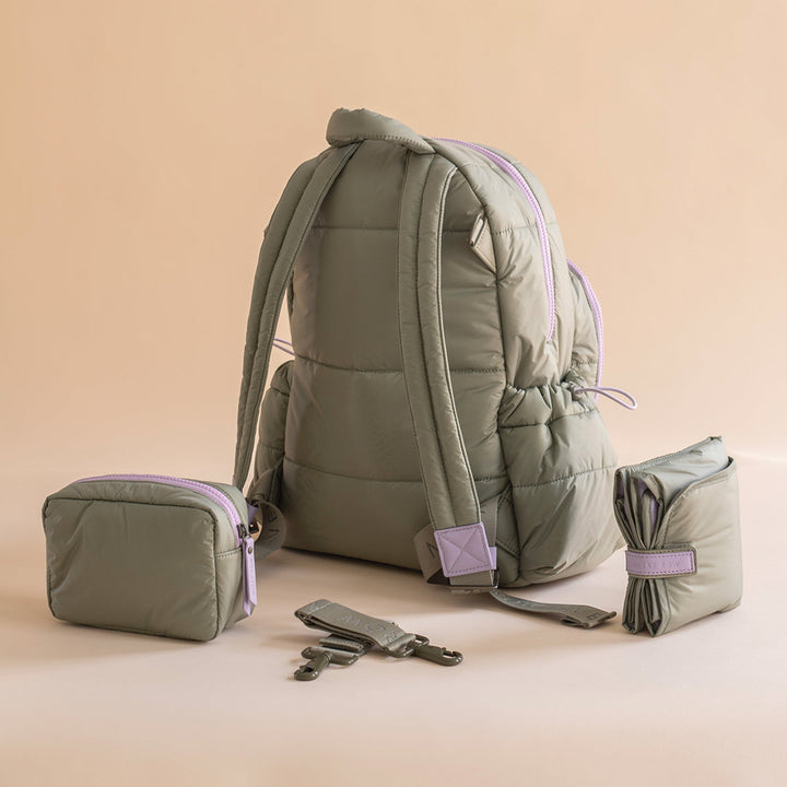 Avery Row - Baby Changing Backpack - Olive Green