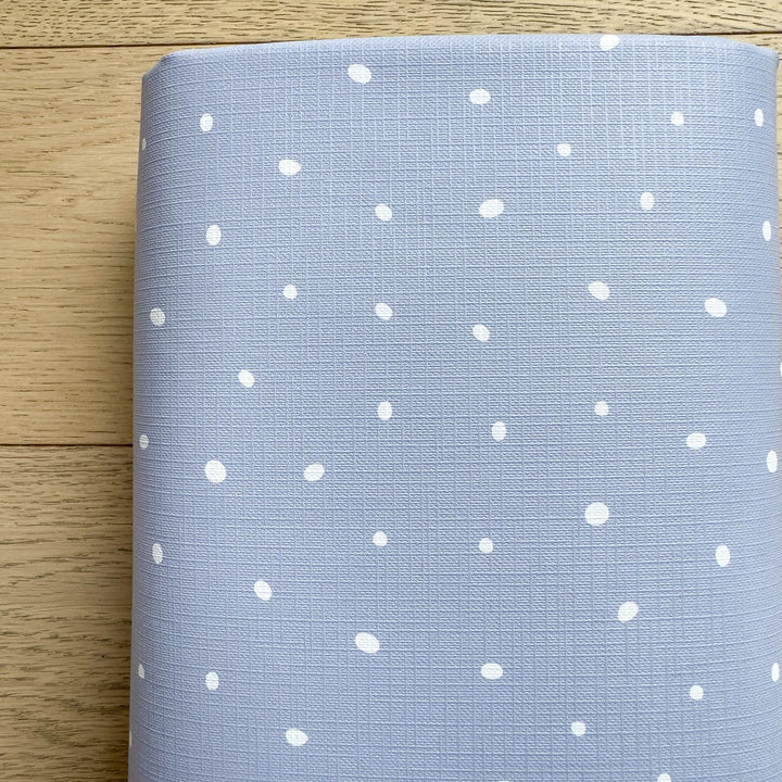 Mabel & Fox - Travel Changing Mat - Cornflower Blue Spotty