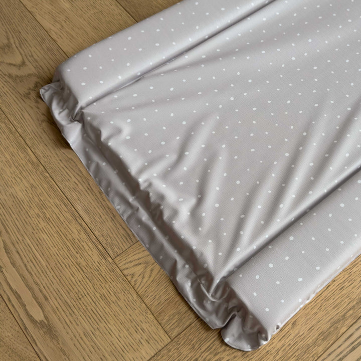 Mabel & Fox - Baby Changing Mat - Grey Spotty