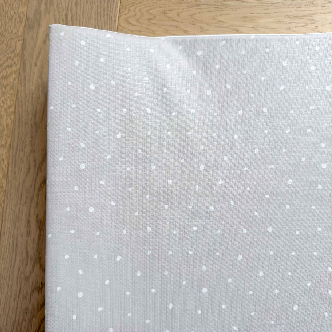 Mabel & Fox - Wedge Baby Changing Mat - Grey Spotty