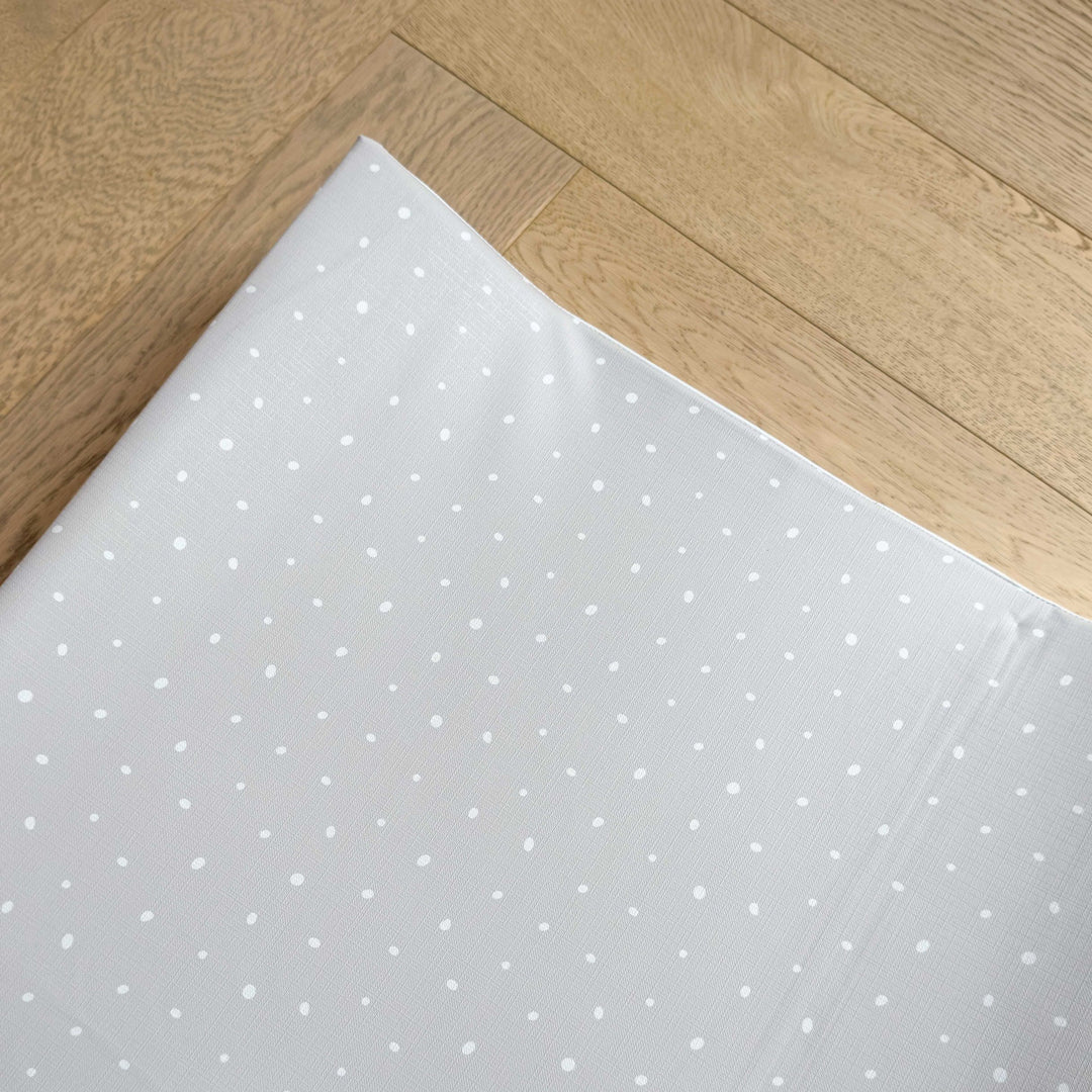Mabel & Fox - Wedge Baby Changing Mat - Grey Spotty