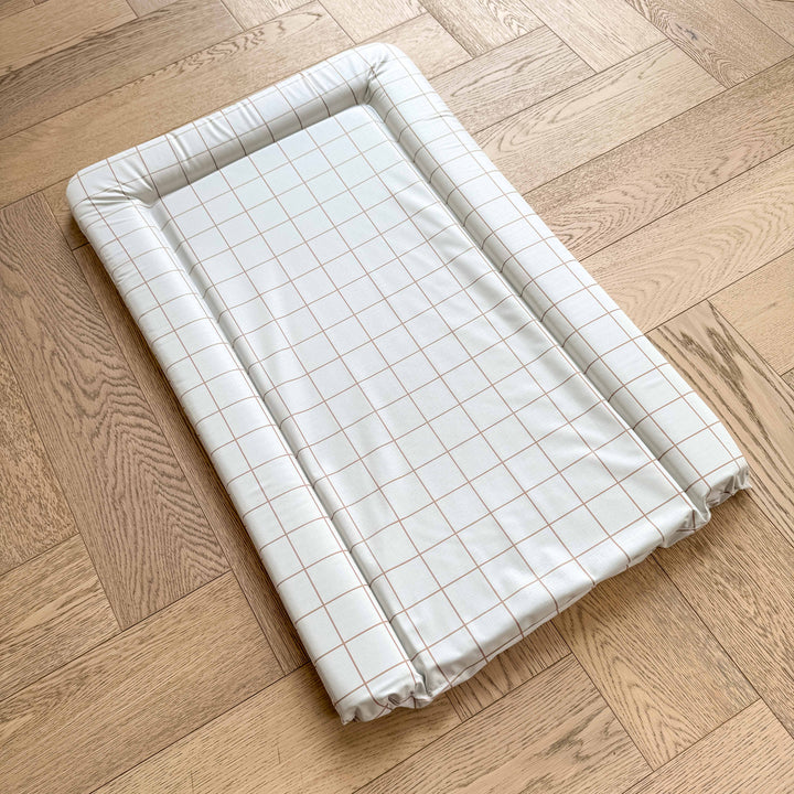 Mabel & Fox - Baby Changing Mat - Mustard Grid