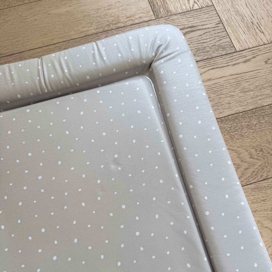 Mabel & Fox - Baby Changing Mat - Grey Spotty