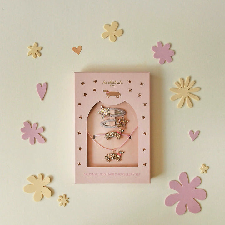 Rockahula - Hair & Jewellery Set - Sausage Dog
