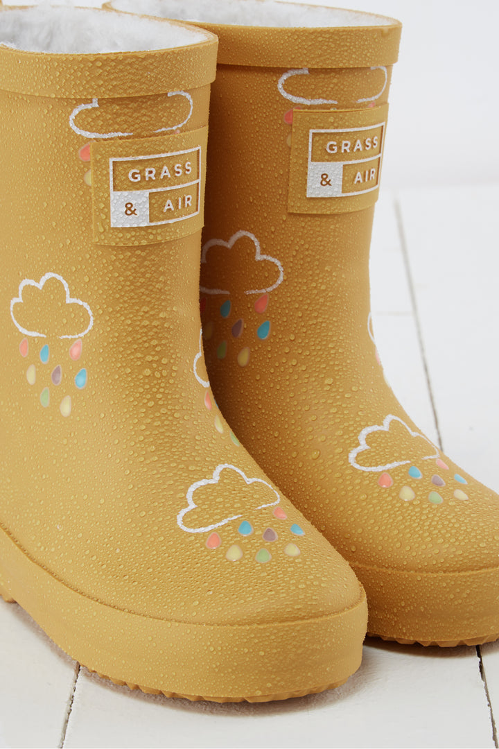 Grass & Air - Colour-Changing Cloud Wellies - Ochre