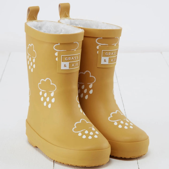 Grass & Air - Colour-Changing Cloud Wellies - Ochre