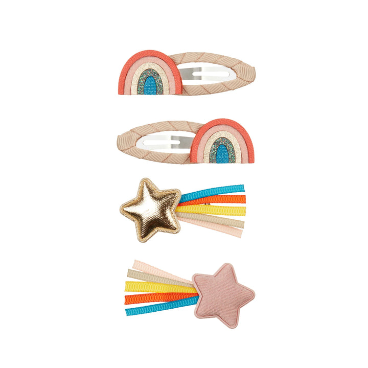 Mimi & Lula - Clic Clac Hair Clips - Over the Rainbow Retro (4 Pack)