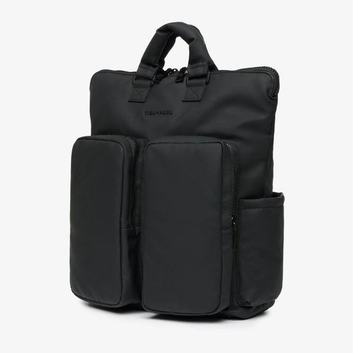 Ozzy Changing Tote / Backpack 2.0 Matte Black - Mabel & Fox
