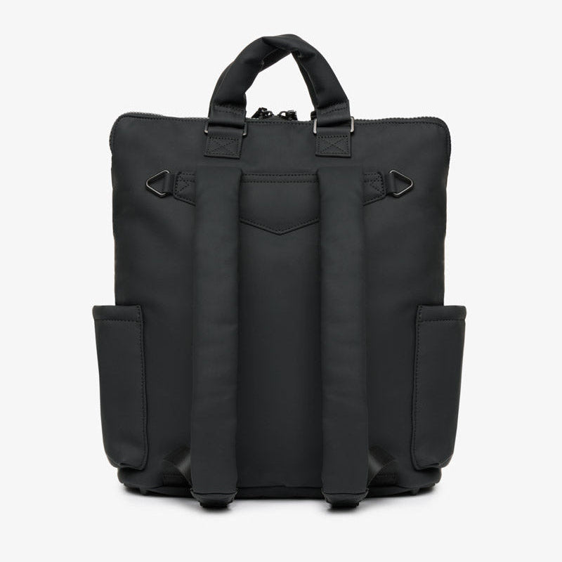 Ozzy Changing Tote / Backpack 2.0 Matte Black - Mabel & Fox