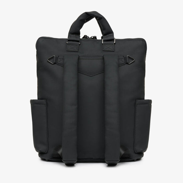 Ozzy Changing Tote / Backpack 2.0 Matte Black - Mabel & Fox