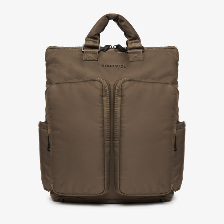 Ozzy Changing Tote / Backpack 2.0 Chocolate - Mabel & Fox