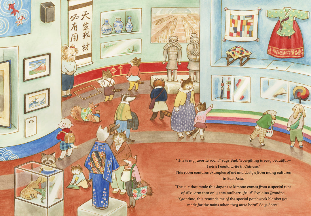 Cat Family At The Museum