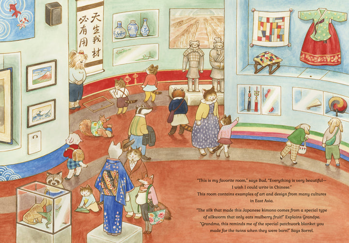 Cat Family At The Museum