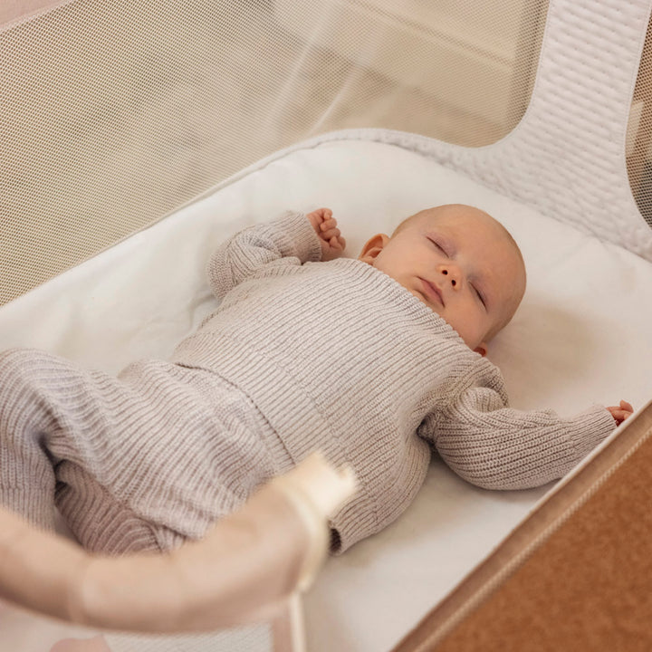 OBaby - Cloud Bedside Crib - Oatmeal
