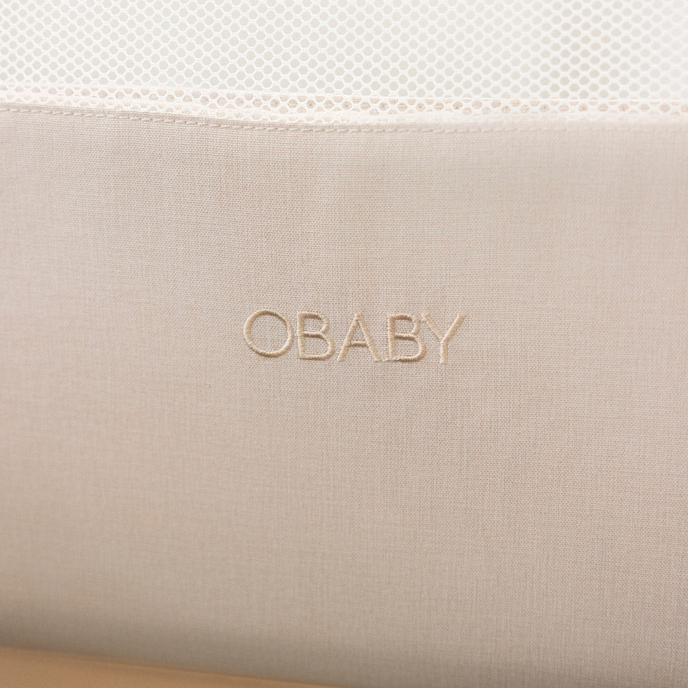 OBaby - Cloud Bedside Crib - Oatmeal