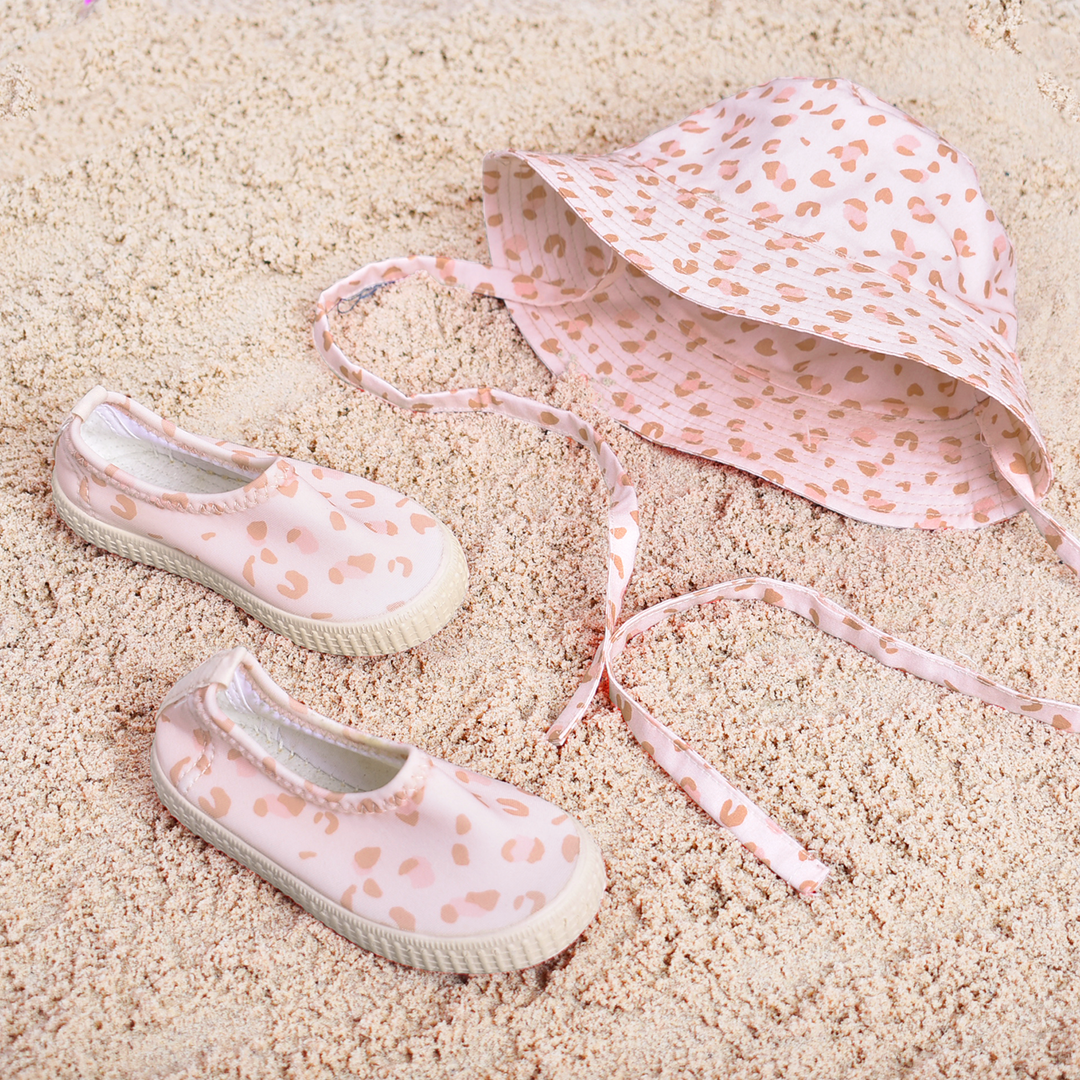 Swim Essentials - UV Sun Hat - Pink Leopard Print