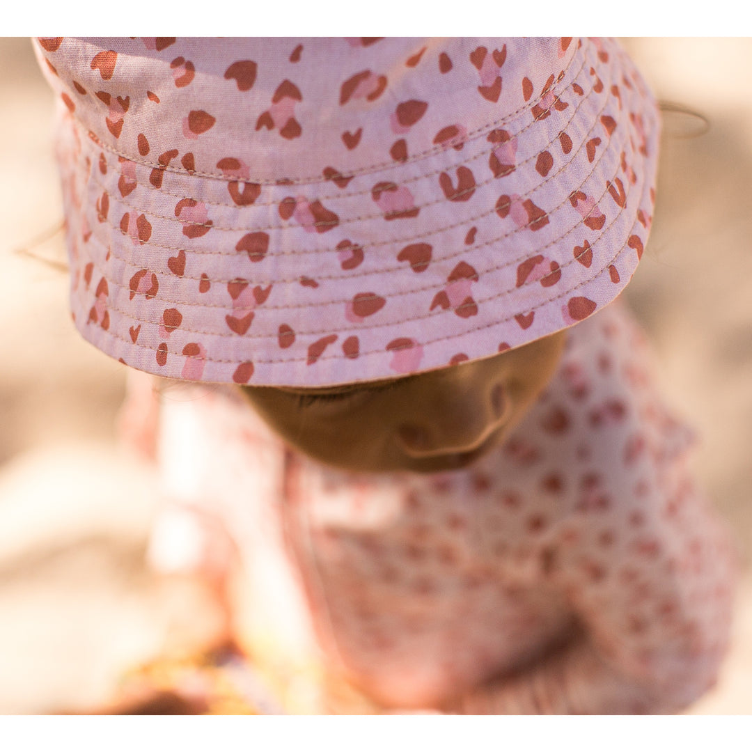 Swim Essentials - UV Sun Hat - Pink Leopard Print