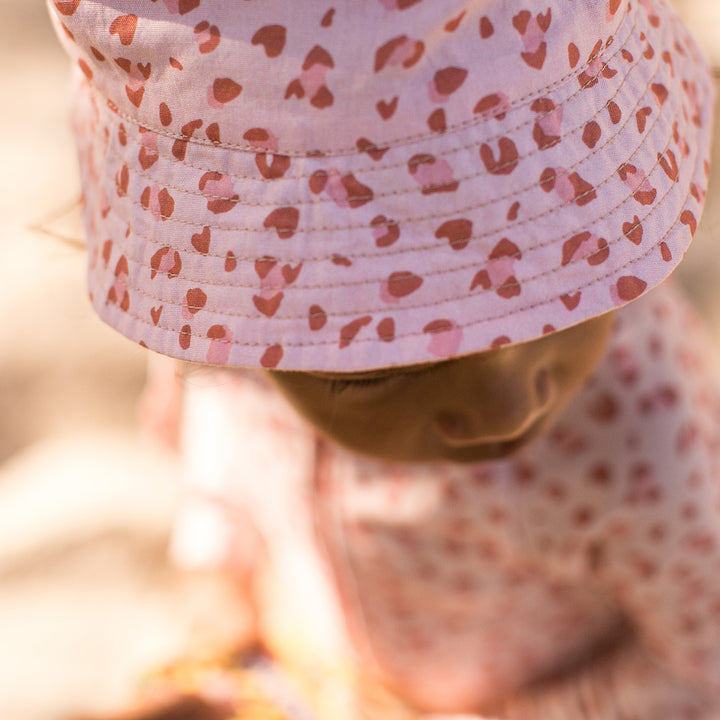 Swim Essentials - UV Sun Hat - Pink Leopard Print