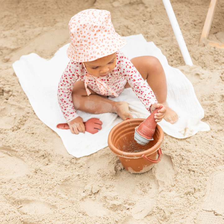 Swim Essentials - UV Sun Hat - Pink Leopard Print