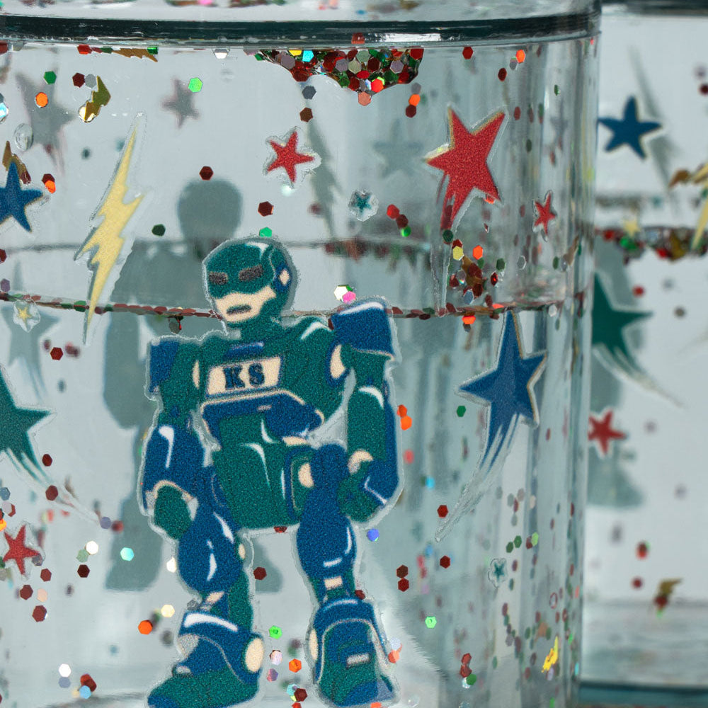 Konges Slojd - Glitter Cups - Hero Robot (2 Pack)
