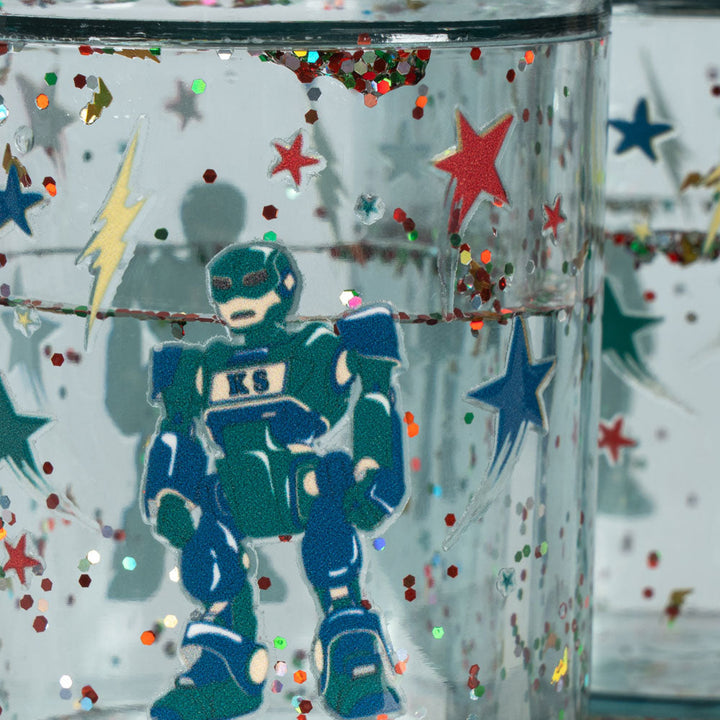 Konges Slojd - Glitter Cups - Hero Robot (2 Pack)