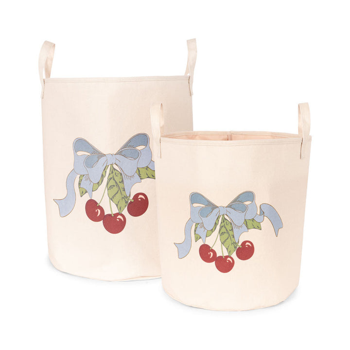 Konges Slojd - Storage Basket - Cherry (2 Pack)