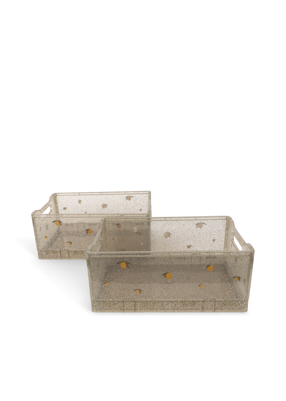 Konges Slojd – Glitter Storage Boxes – Sparkling Blue (2 Pack)