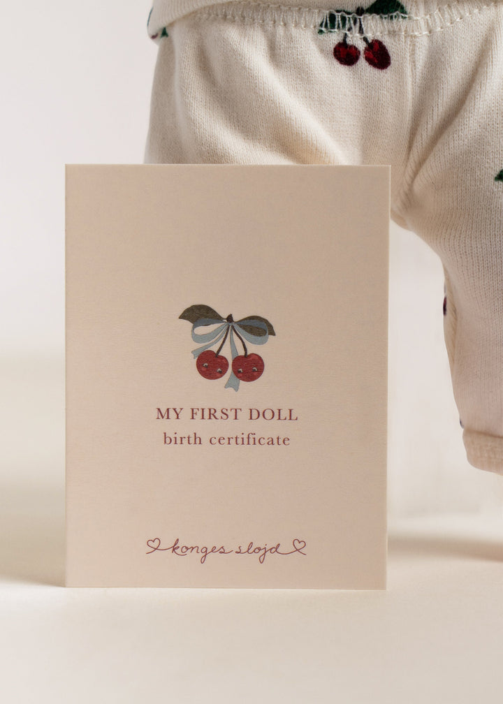 Konges Slojd – My First Mini Doll – Cherry - Mabel & Fox
