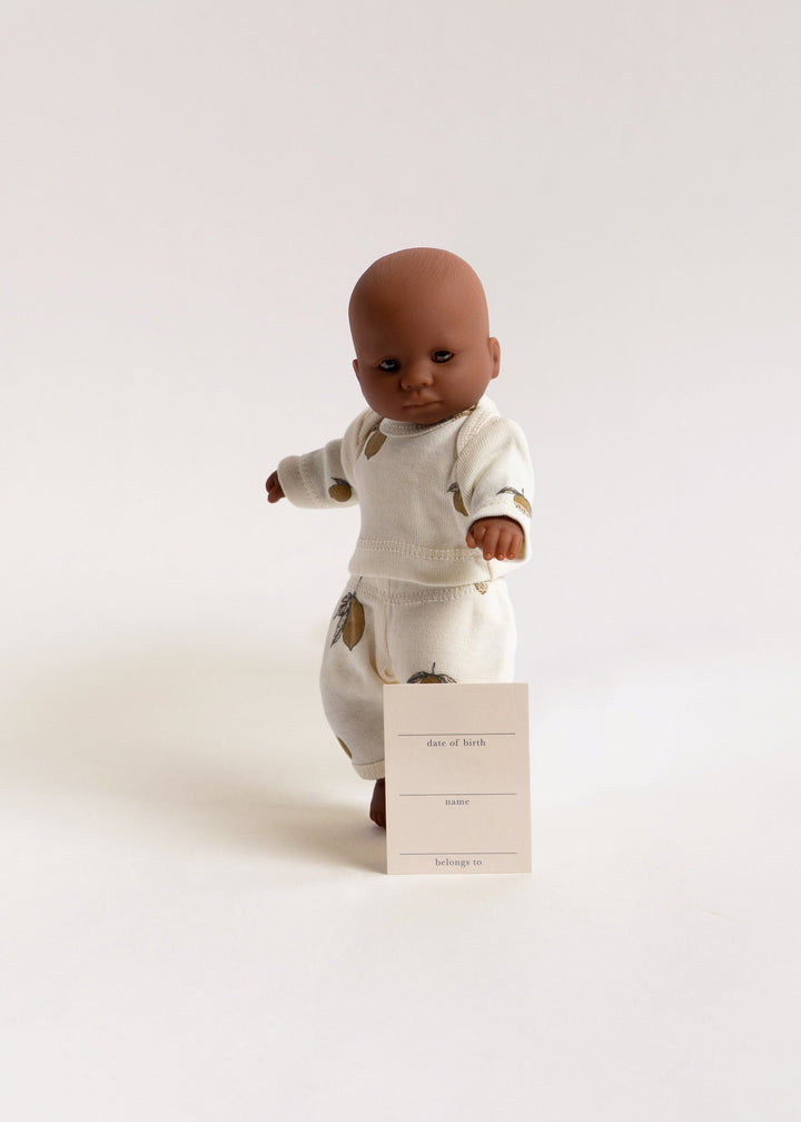 Konges Slojd – My First Mini Doll – Lemon - Mabel & Fox