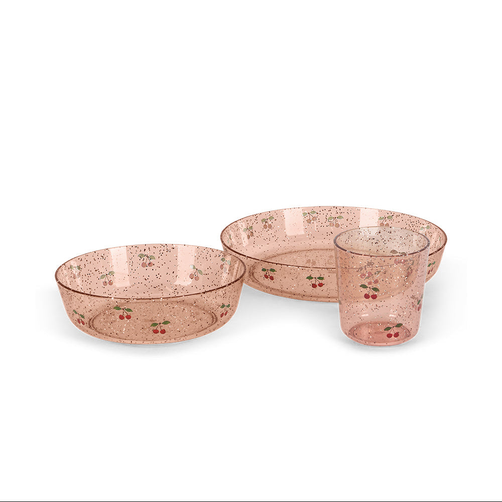 Konges Slojd - Sparkly Dinner Set - Cherry