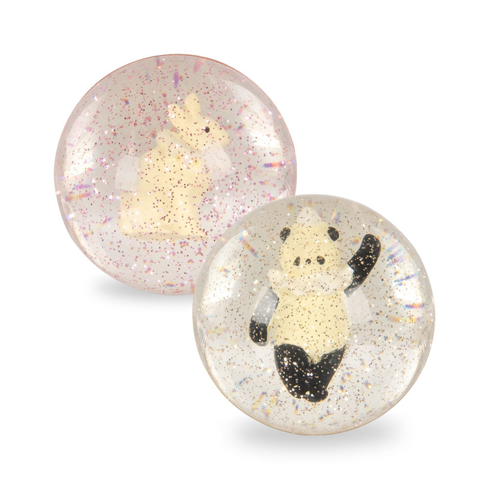 Konges Slojd – Bouncing Ball Set - Bunny/Panda (2 Pack)