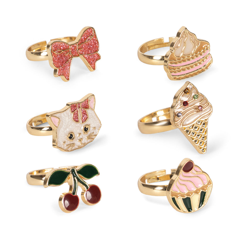 Konges Slojd - Kitty Sweets Ring Set - 6 Pack