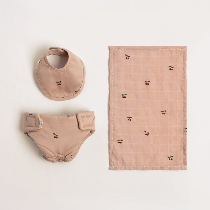 Konges Slojd - Doll Nursery Set - Cherry Blush - Mabel & Fox