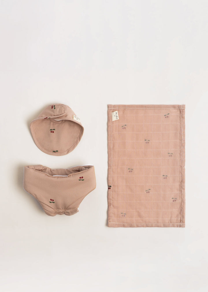 Konges Slojd - Doll Nursery Set - Cherry Blush - Mabel & Fox